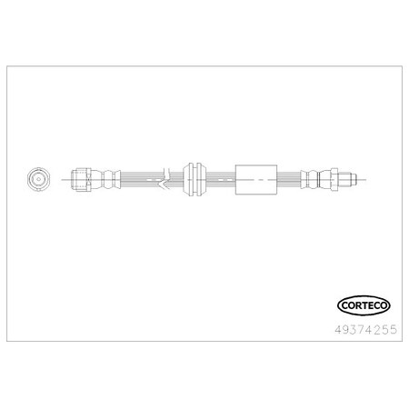 Corteco Brake Hose, 49374255 49374255
